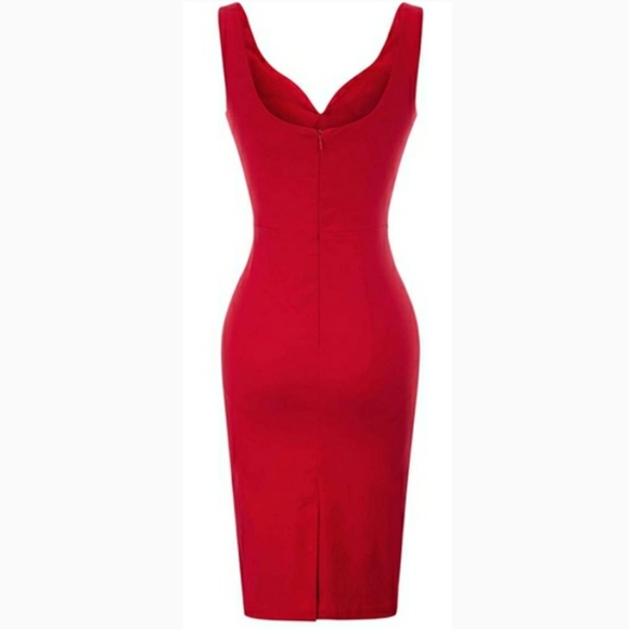 🆕⭐ Gorgeous Red midi pencil dress - Picture 3 of 7